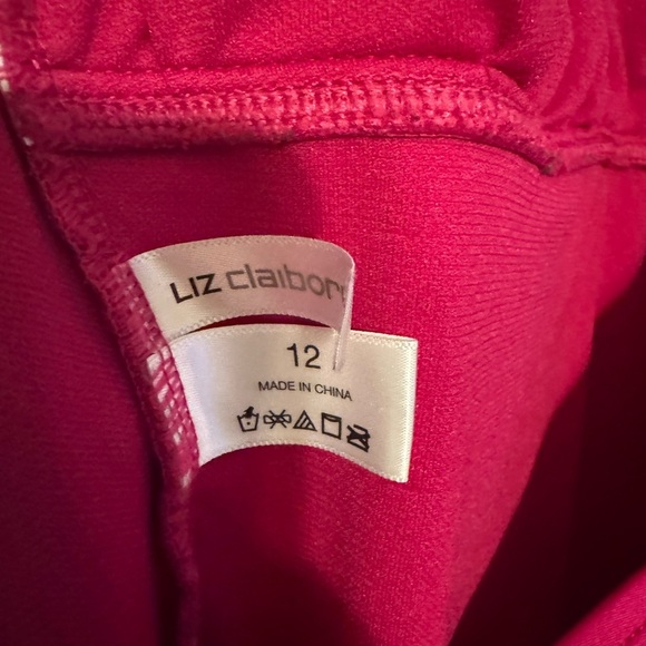 Liz Claiborne One Piece Swimsuit Cranberry Size 12 - Picture 8 of 8